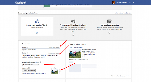 Anuncie no Facebook parte 2