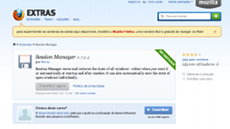 extensão Session Manager para Firefox