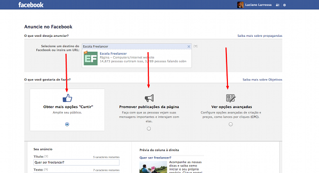 como fazer publicidade no Facebook