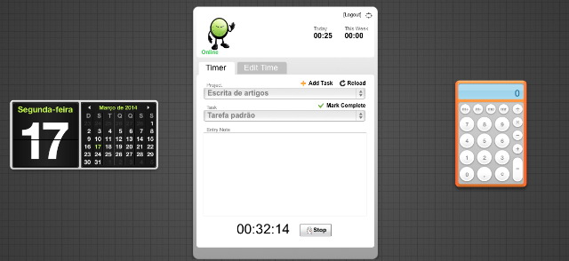 Paymo no Dashboard