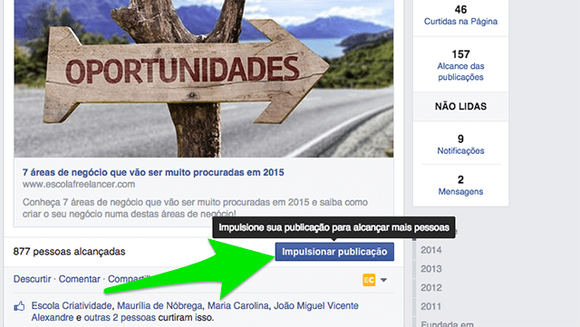 Impulsionar-publicação-Facebook