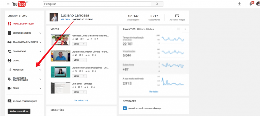 analyics youtube