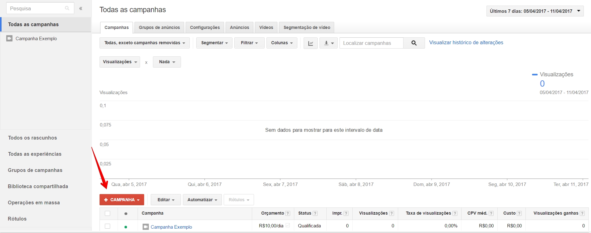 criar-campanhas-de-anuncio-youtube-inicio