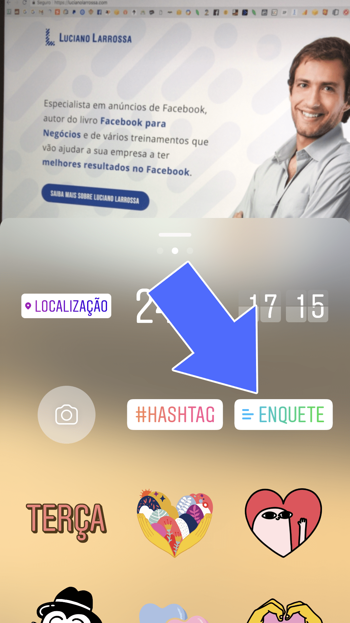 enquete instagram