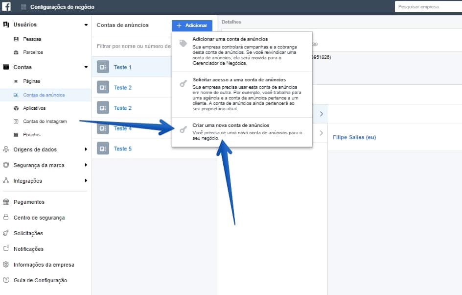 adicionar-conta-anuncios-criar