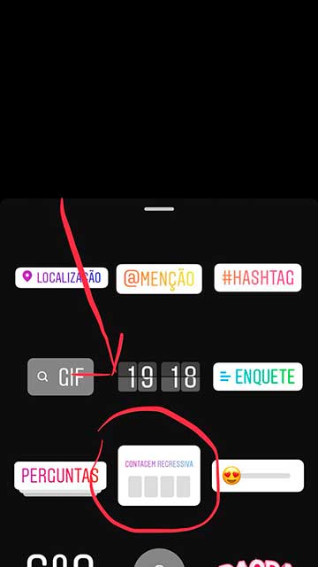 como usar contador regressivo no stories adesivo