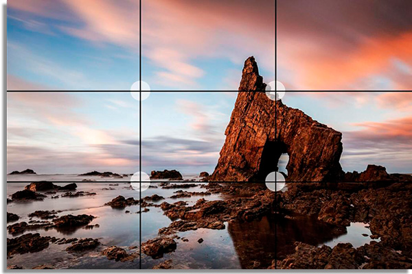 como usar a regra dos tercos para tirar fotos com o celular