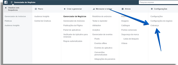 anuncios de facebook cobranca