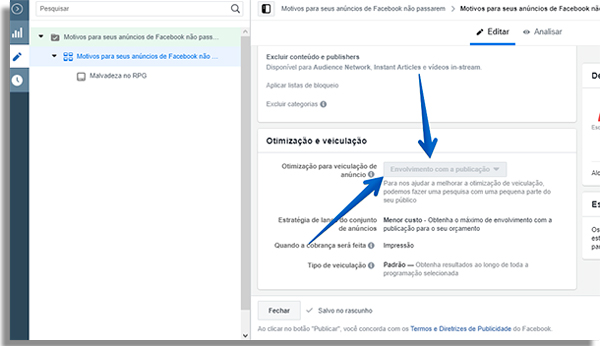 otimizar conjunto pode te ajudar a conseguir atingir objetivos de campanha