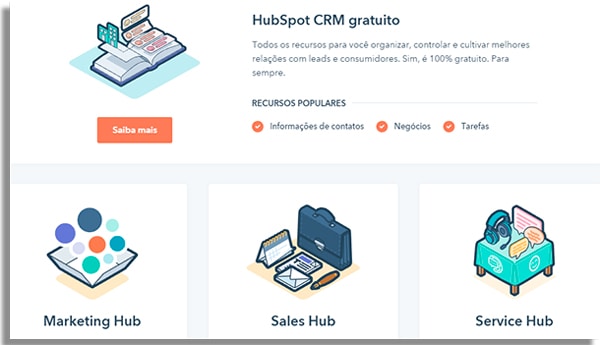 o hubspot e uma plataforma para cuidar de toda sua empresa