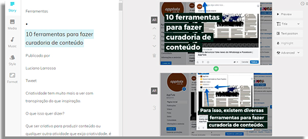 ferramentas de marketing lumen5