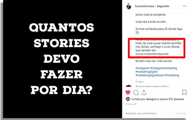 escrever legendas instagram segundachamada