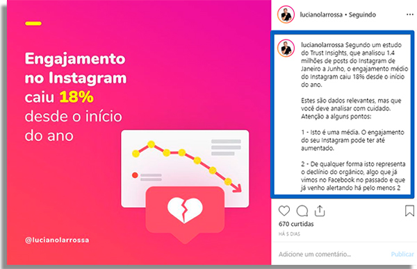 como criar plano conteudo instagram post