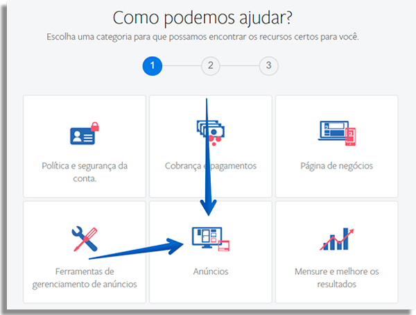 como desbloquear anuncios facebook categorias