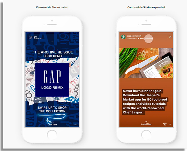 como fazer anuncios carrossel stories tipos