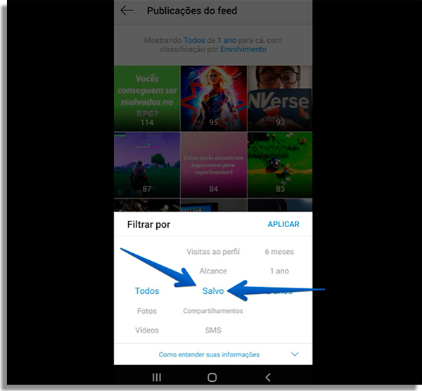 como salvar posts instagram salvo